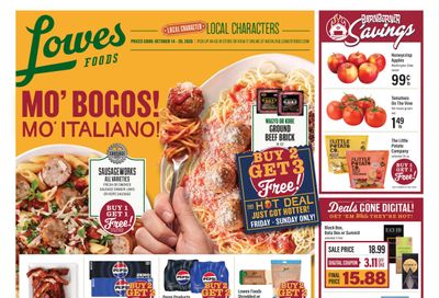 Lowes Foods (Moncure-Pittsboro Area, NC) Weekly Ad October 14 - 20, 2026