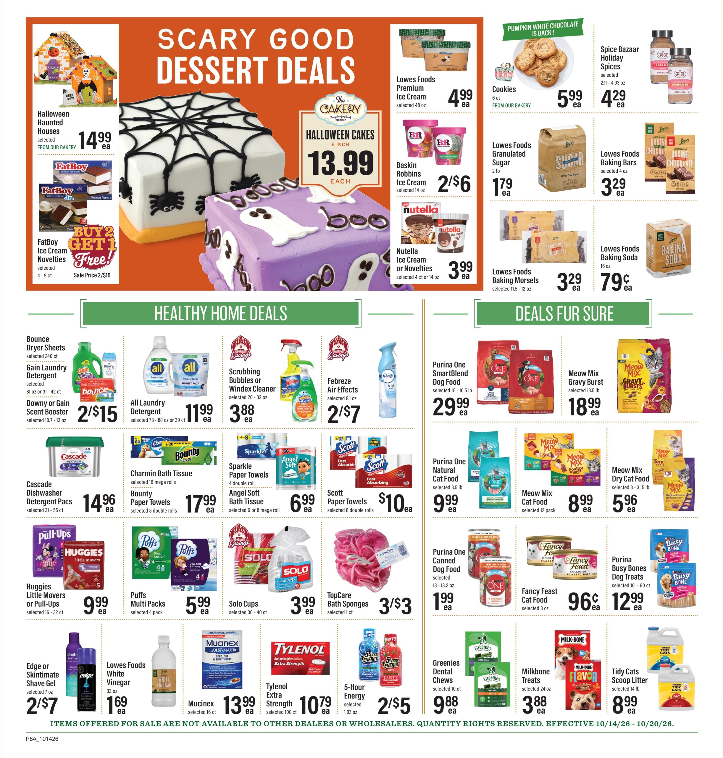 Lowes Foods (Moncure-Pittsboro Area, NC) Weekly Ad October 14 - 20, 2026