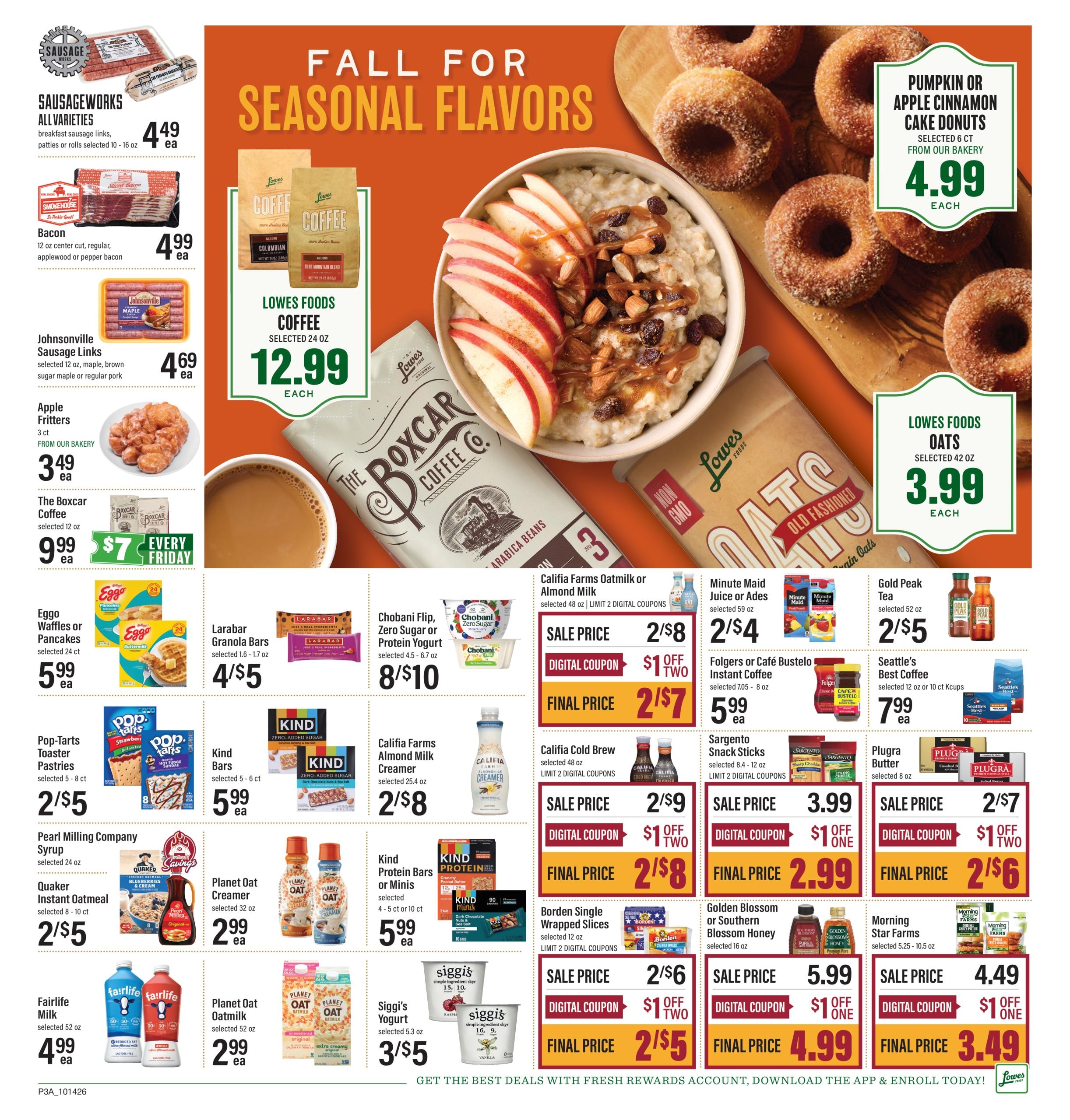 Lowes Foods (Moncure-Pittsboro Area, NC) Weekly Ad October 14 - 20, 2026