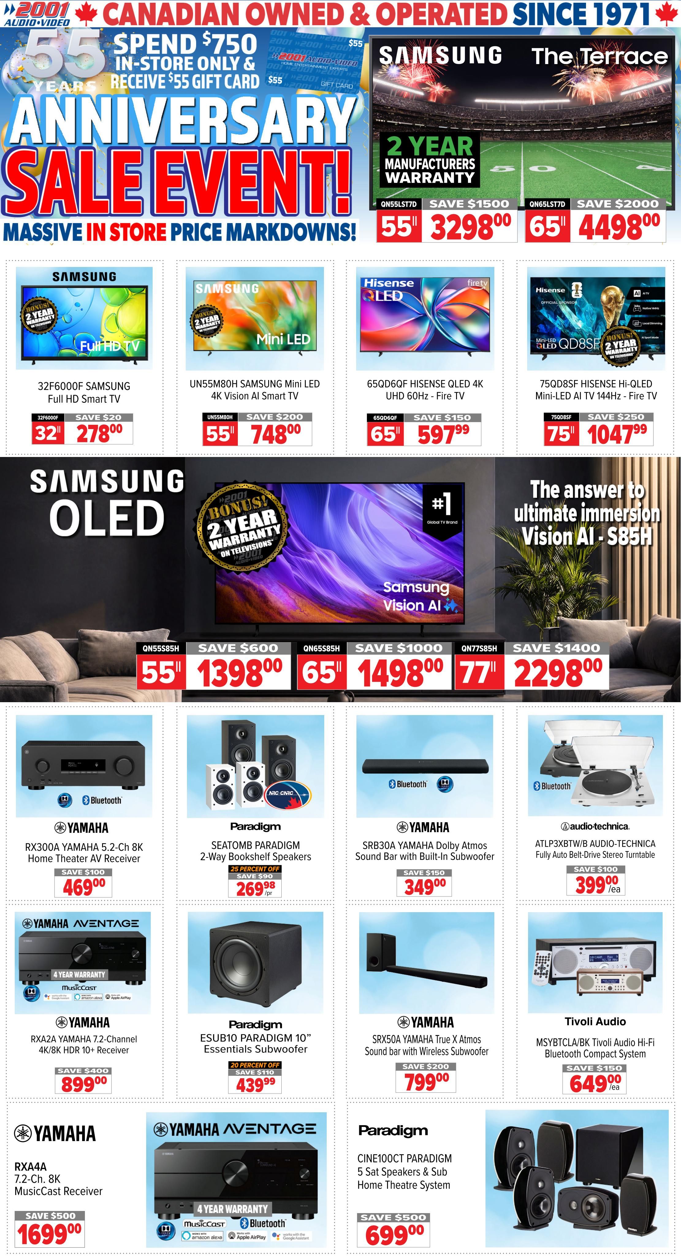 2001 Audio Video Flyer October 16 to 22