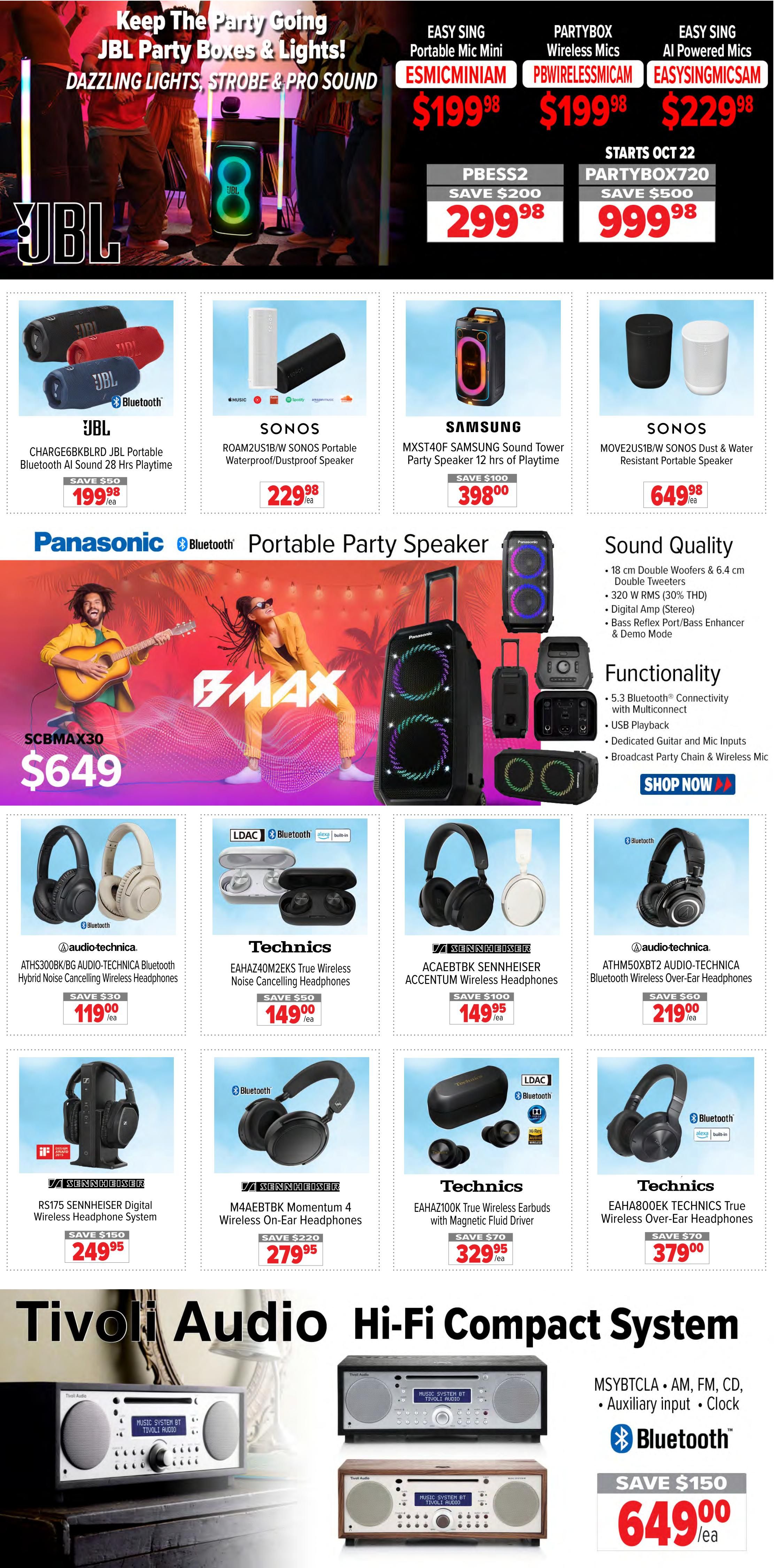 2001 Audio Video Flyer October 16 to 22