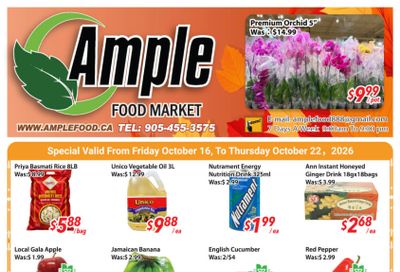 Ample Food Market (Brampton) Flyer October 16 to 22
