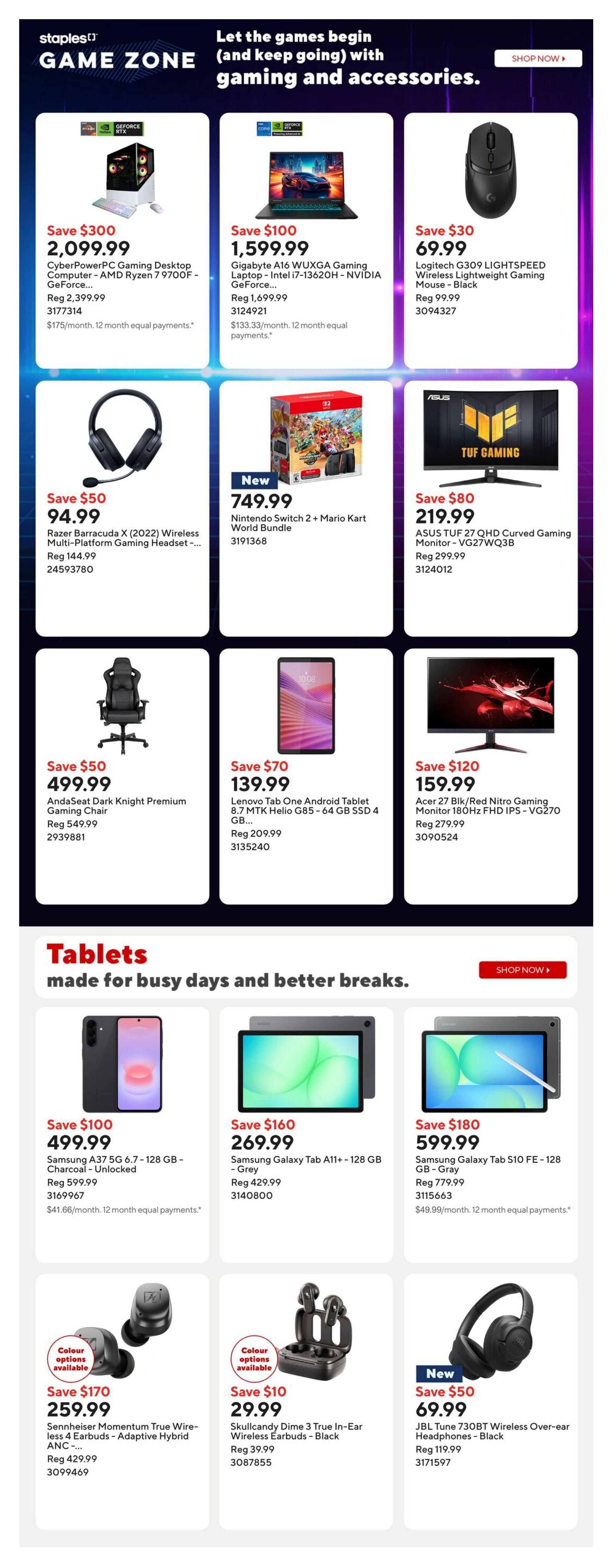 Staples Flyer October 16 to 22