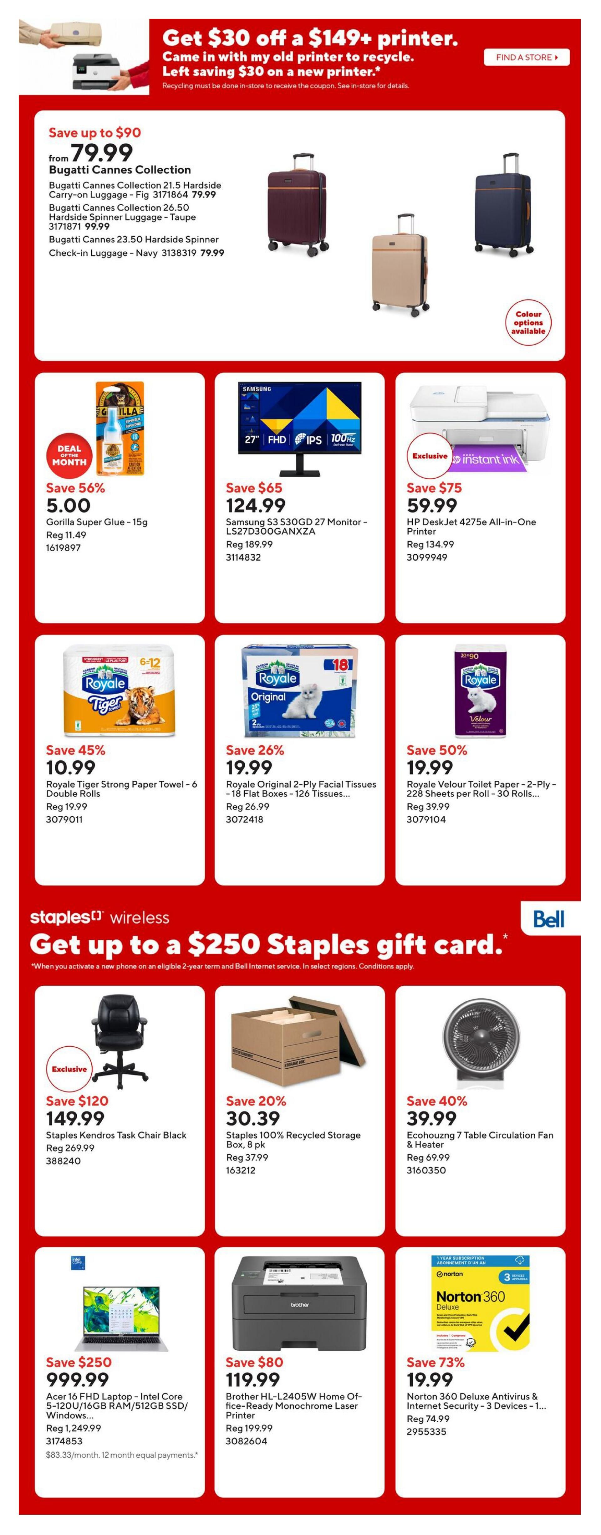 Staples Flyer October 16 to 22