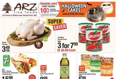 Arz Fine Foods Flyer October 16 to 22
