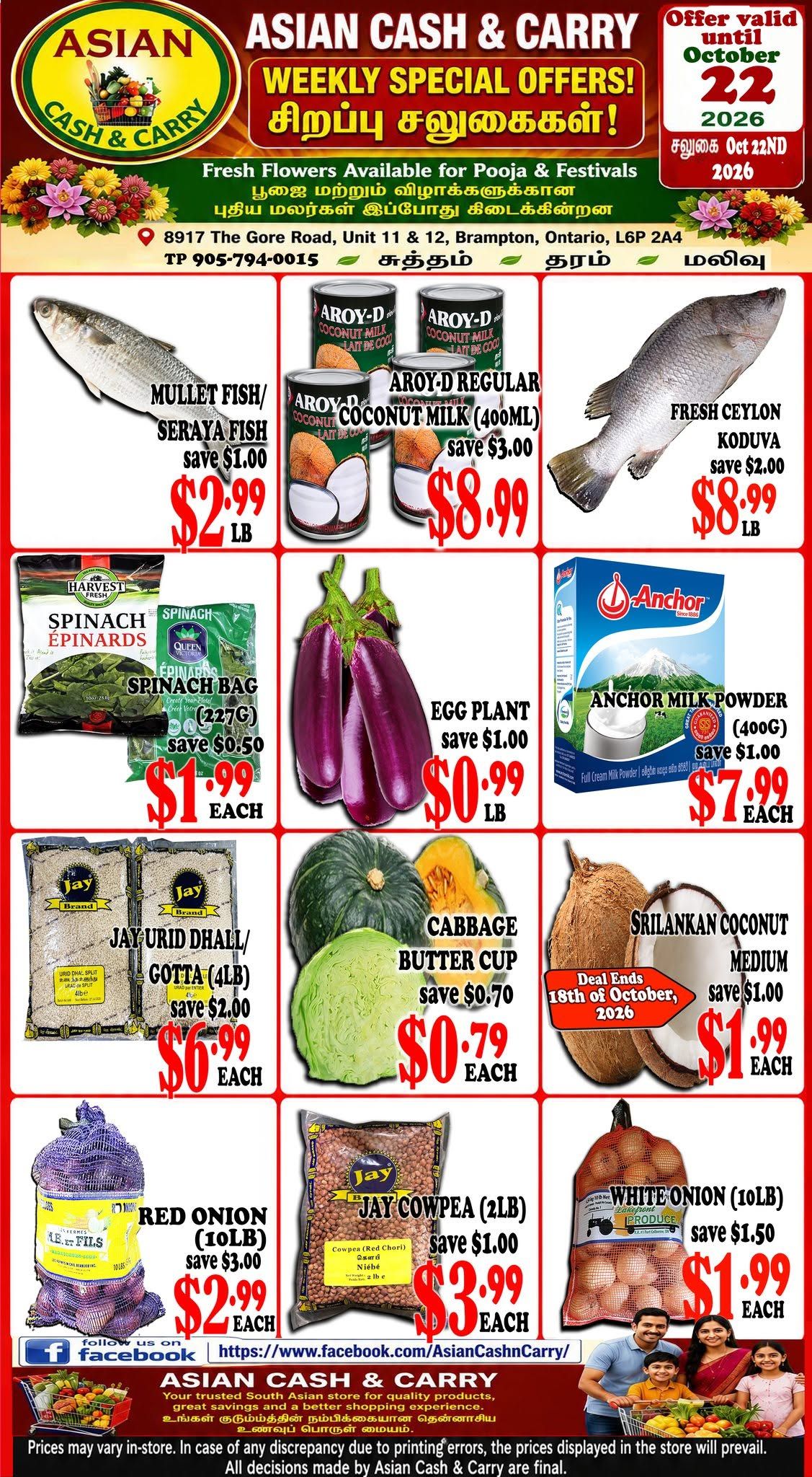 Asian Cash & Carry Flyer October 16 to 22