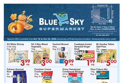 Blue Sky Supermarket (Pickering) Flyer October 16 to 22