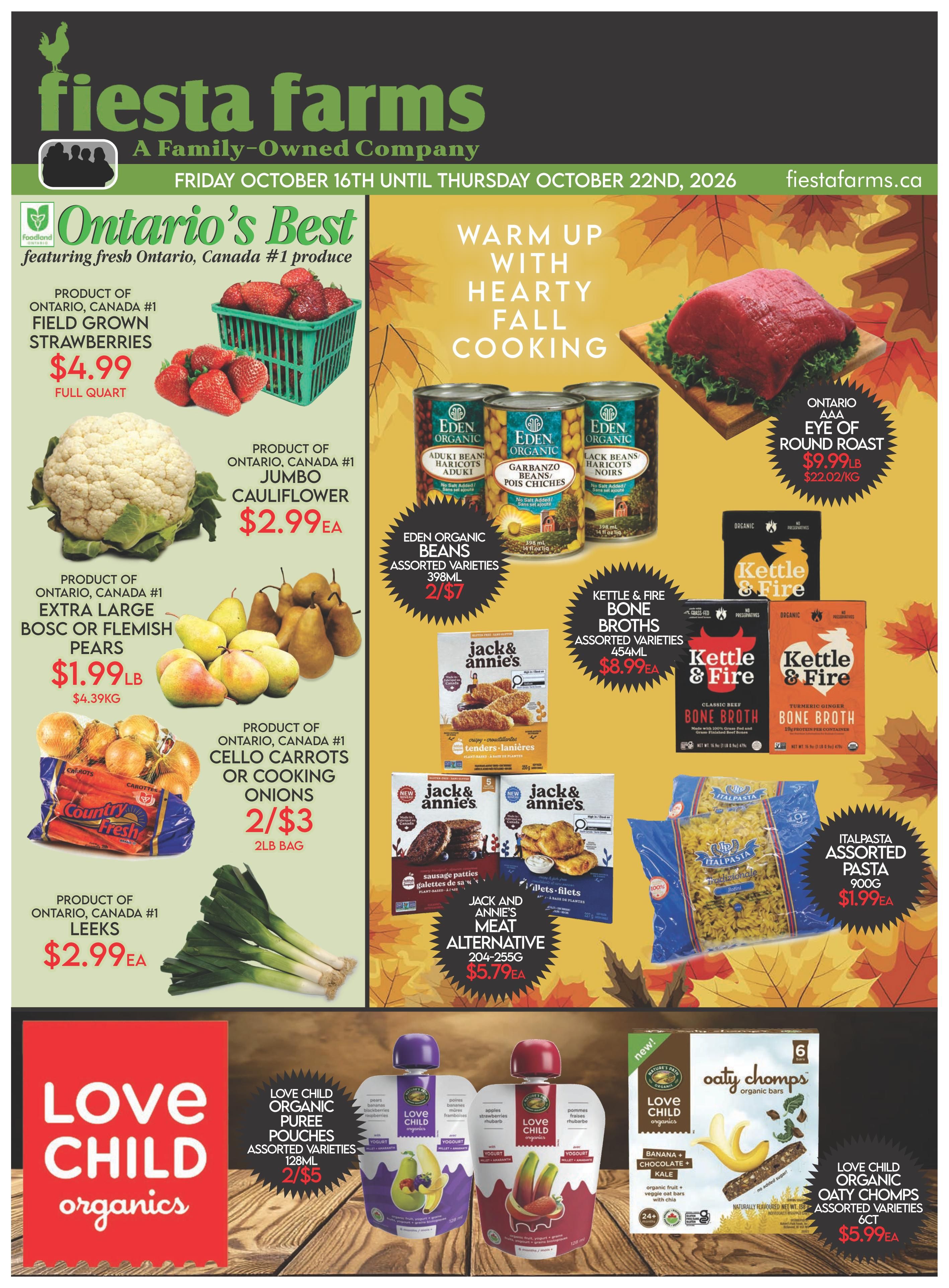 Fiesta Farms Flyer October 16 to 22