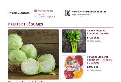 Mike Dean Local Grocer Flyer October 15 to 22