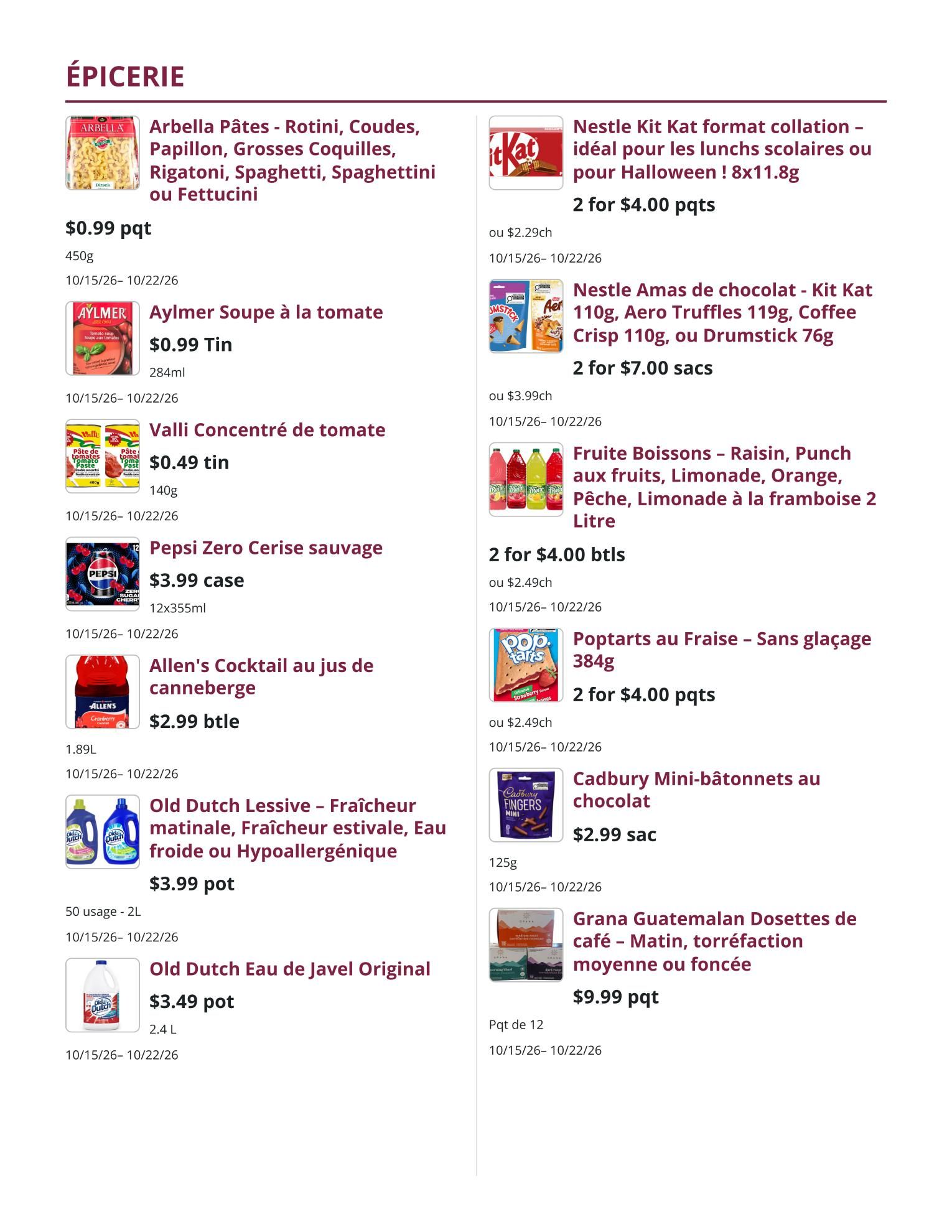 Mike Dean Local Grocer Flyer October 15 to 22