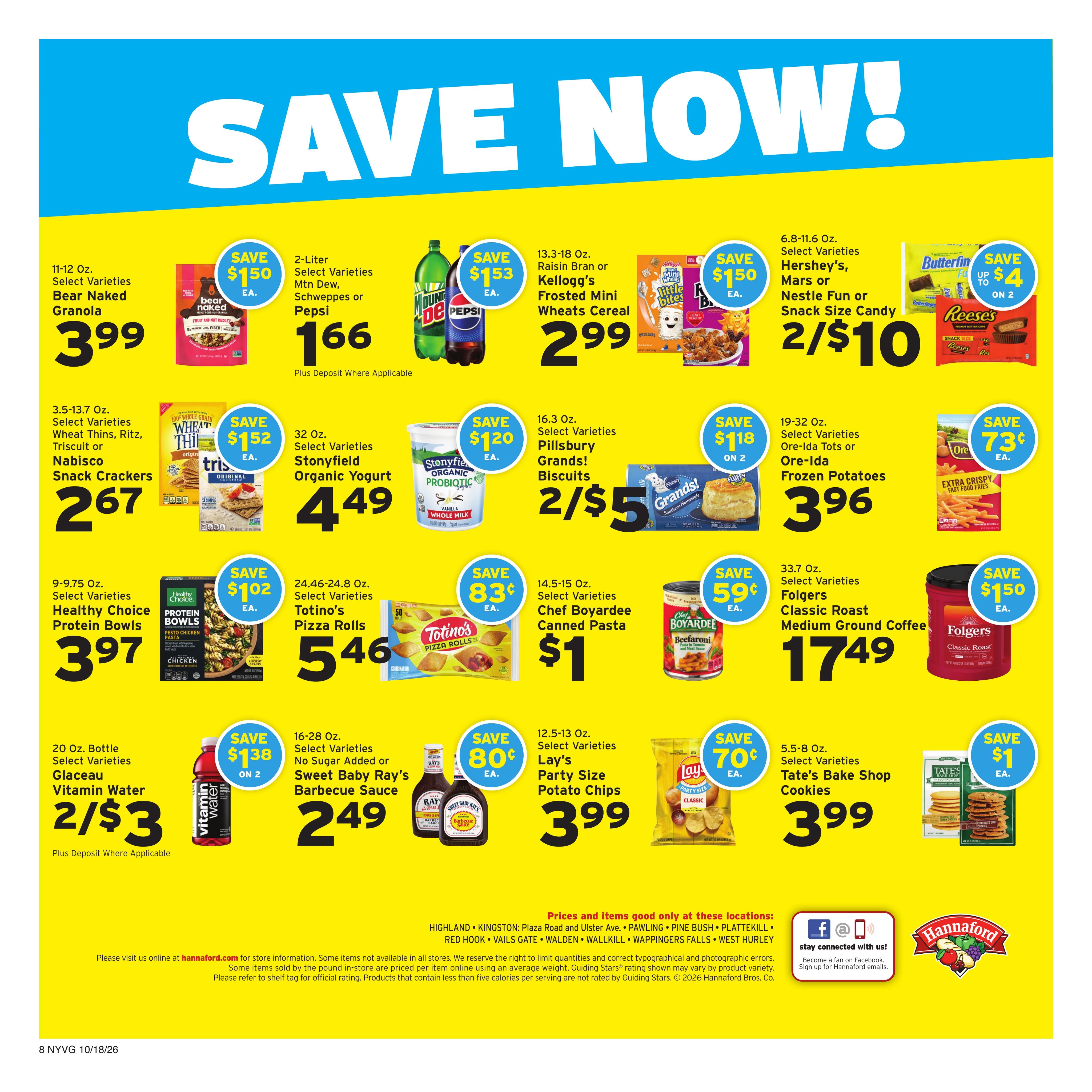 Hannaford (Pawling Area, NY) Week 43 Flyer for Flipp Weekly Ad October 18 - 24, 2026