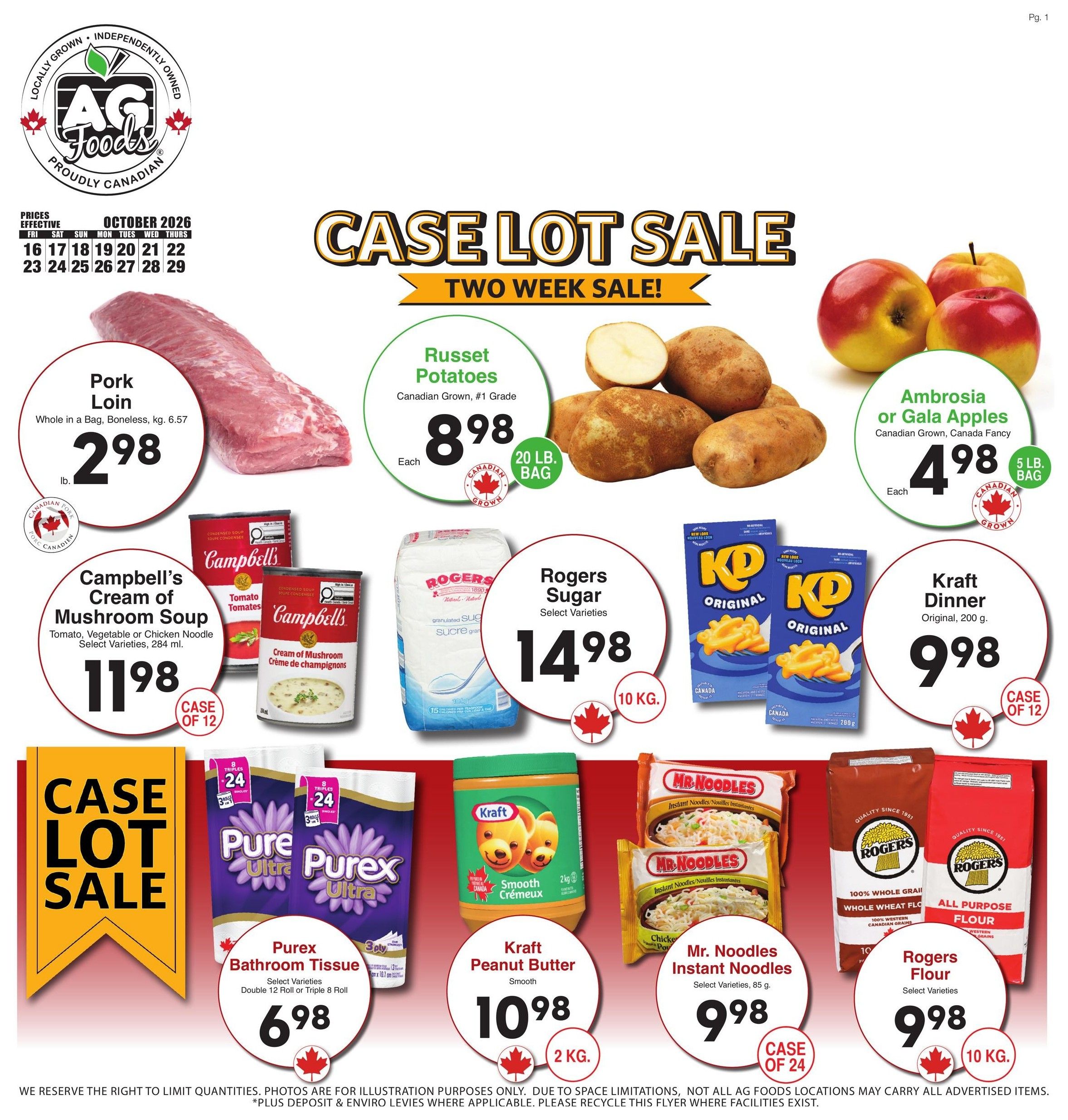 AG Foods Flyer October 16 to 29