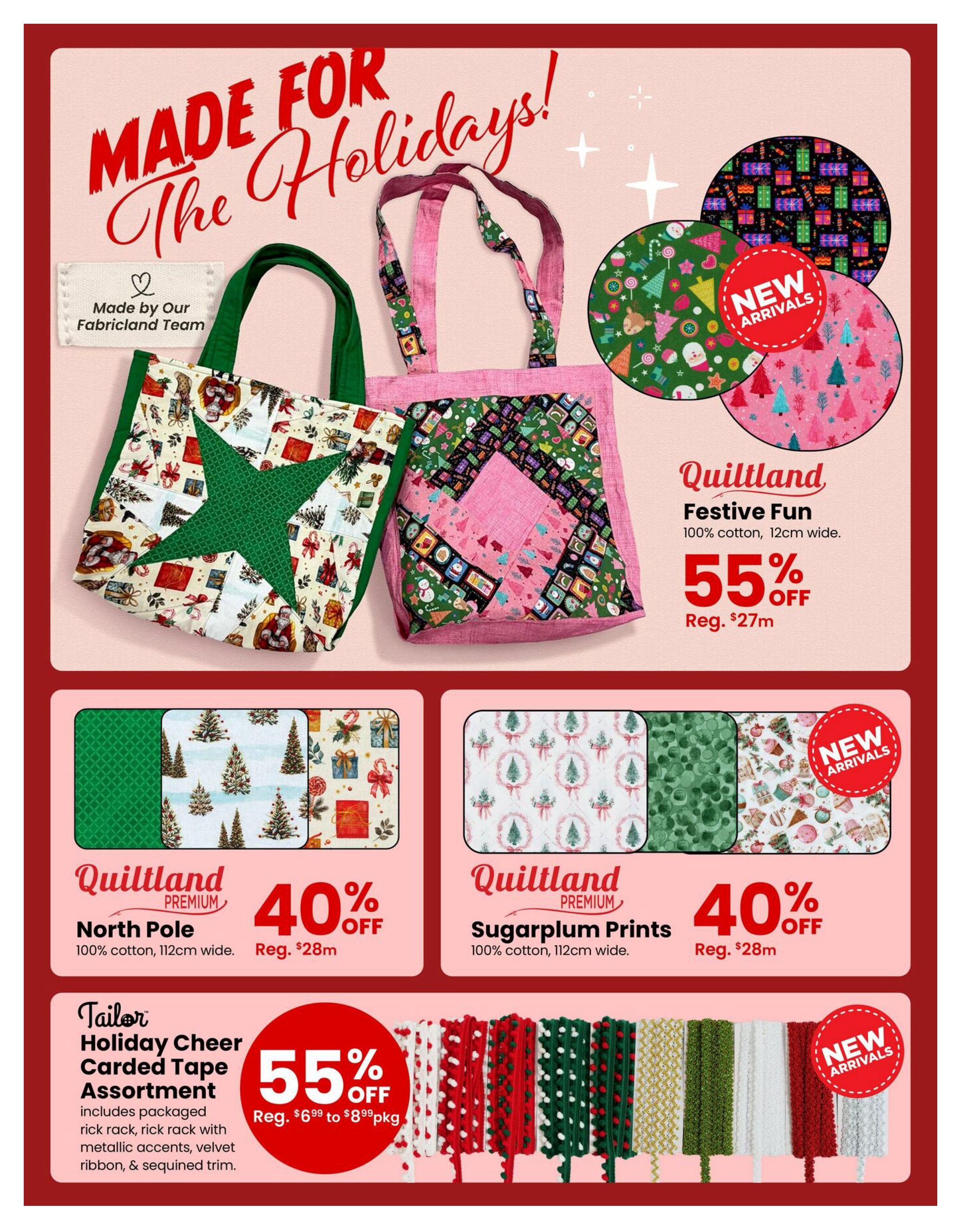 Fabricland (West) Flyer October 16 to 31