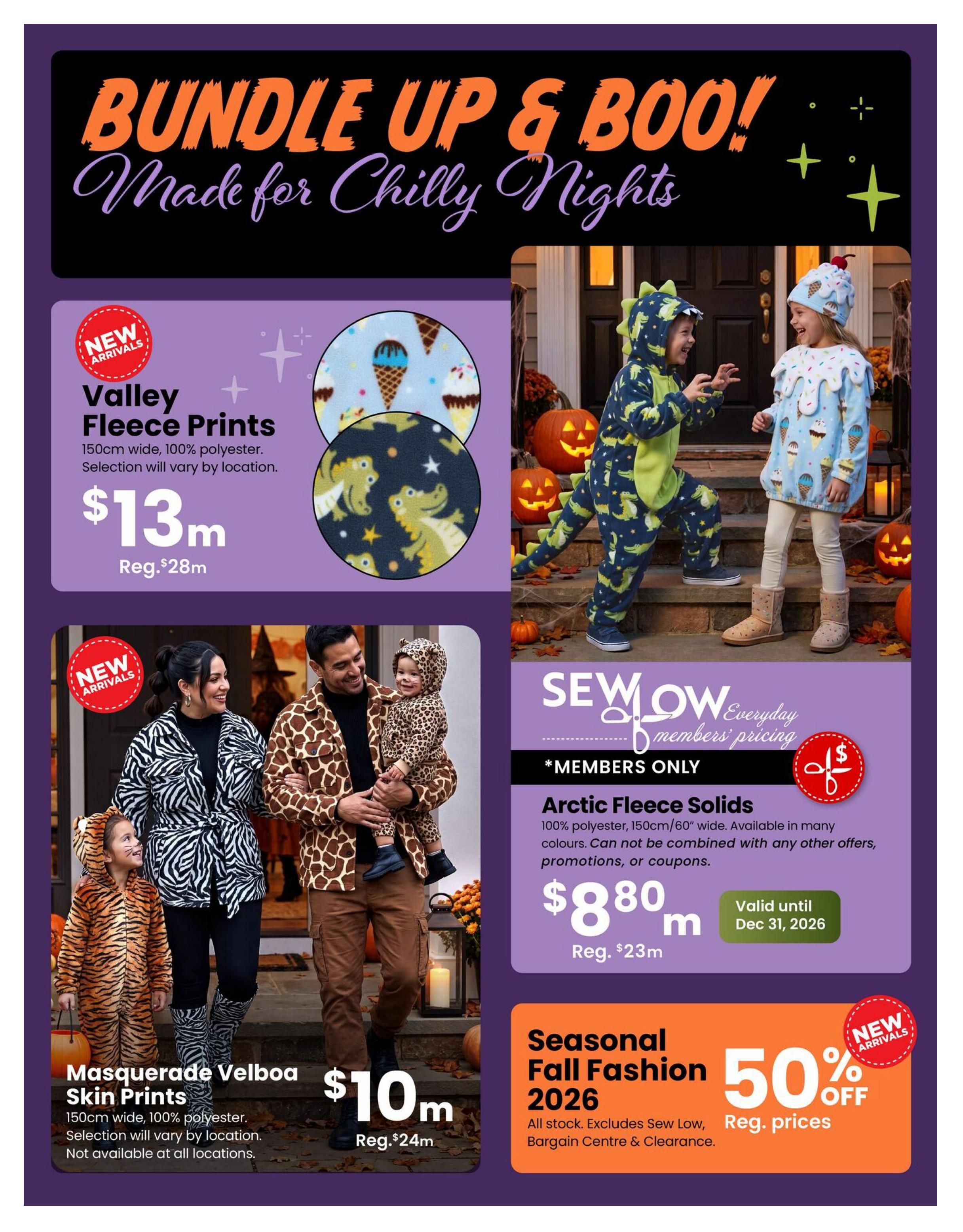 Fabricland (West) Flyer October 16 to 31