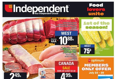 Independent Grocer (West) Flyer July 23 to 29