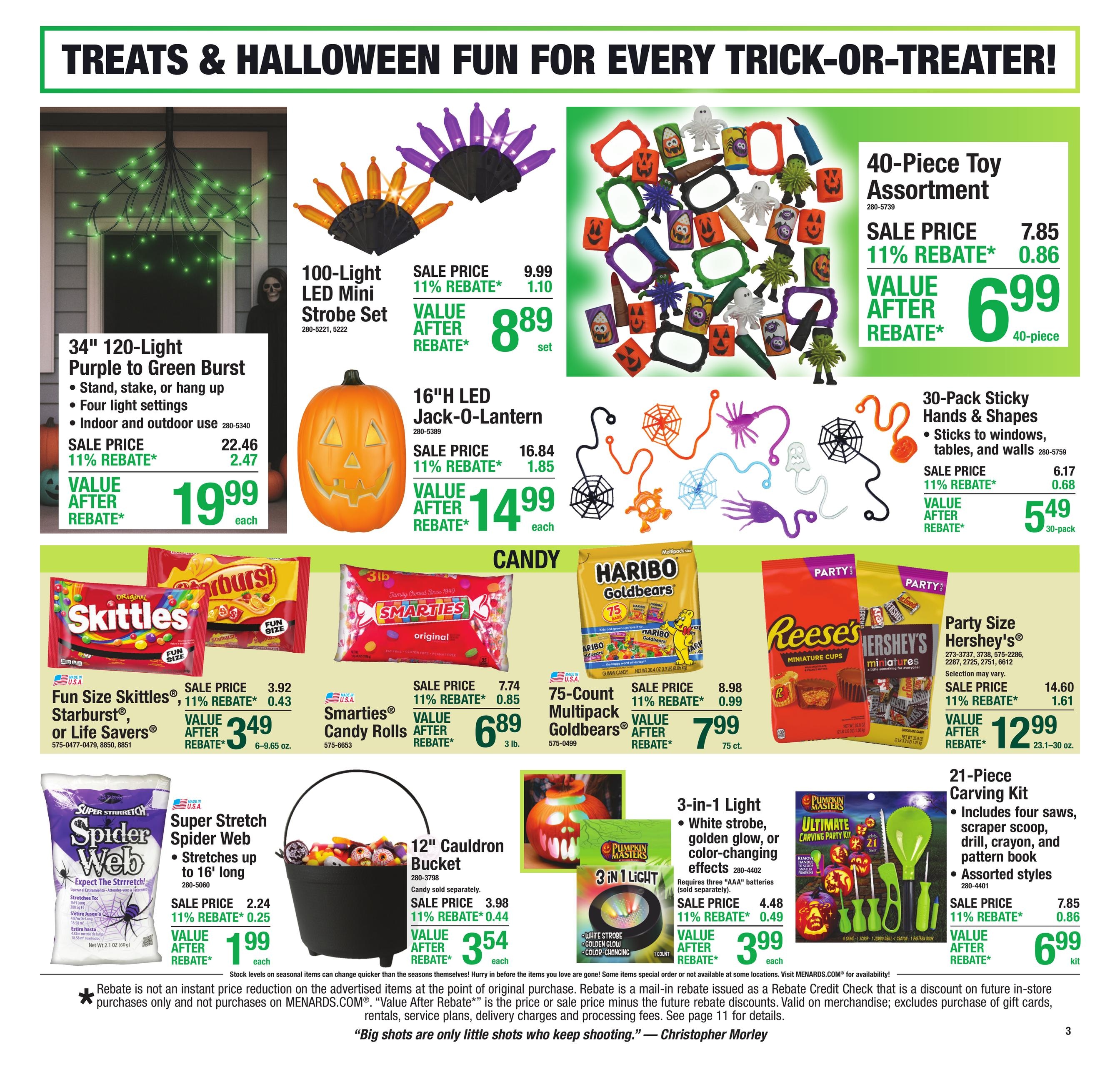 Menards (Goshen Area, IN) 11% Rebate Sale Weekly Ad October 7 - 18, 2026