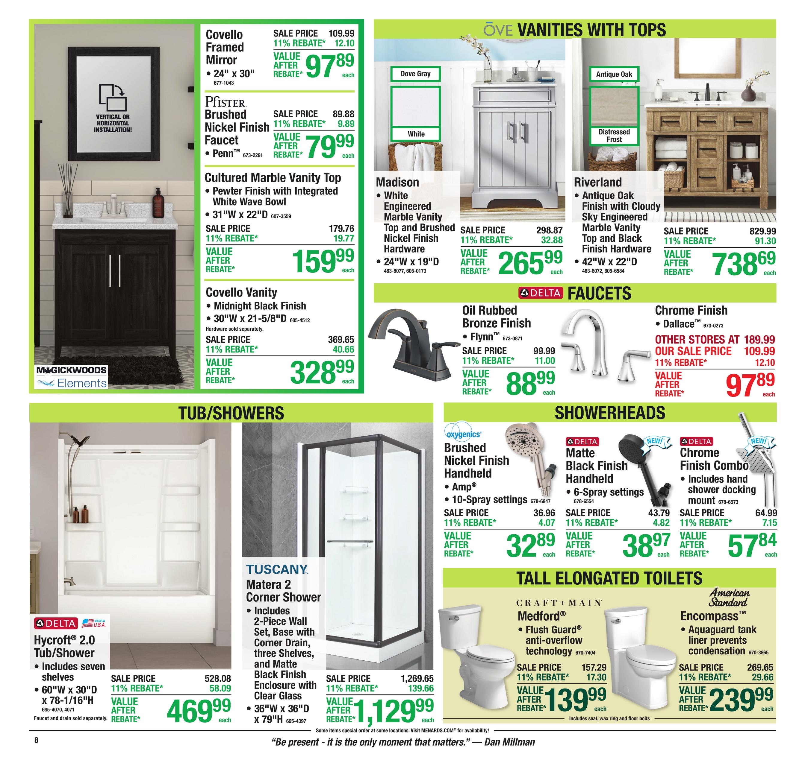 Menards (Goshen Area, IN) 11% Rebate Sale Weekly Ad October 7 - 18, 2026