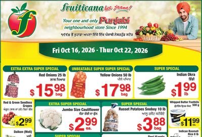 Fruiticana (Edmonton) Flyer October 16 to 22