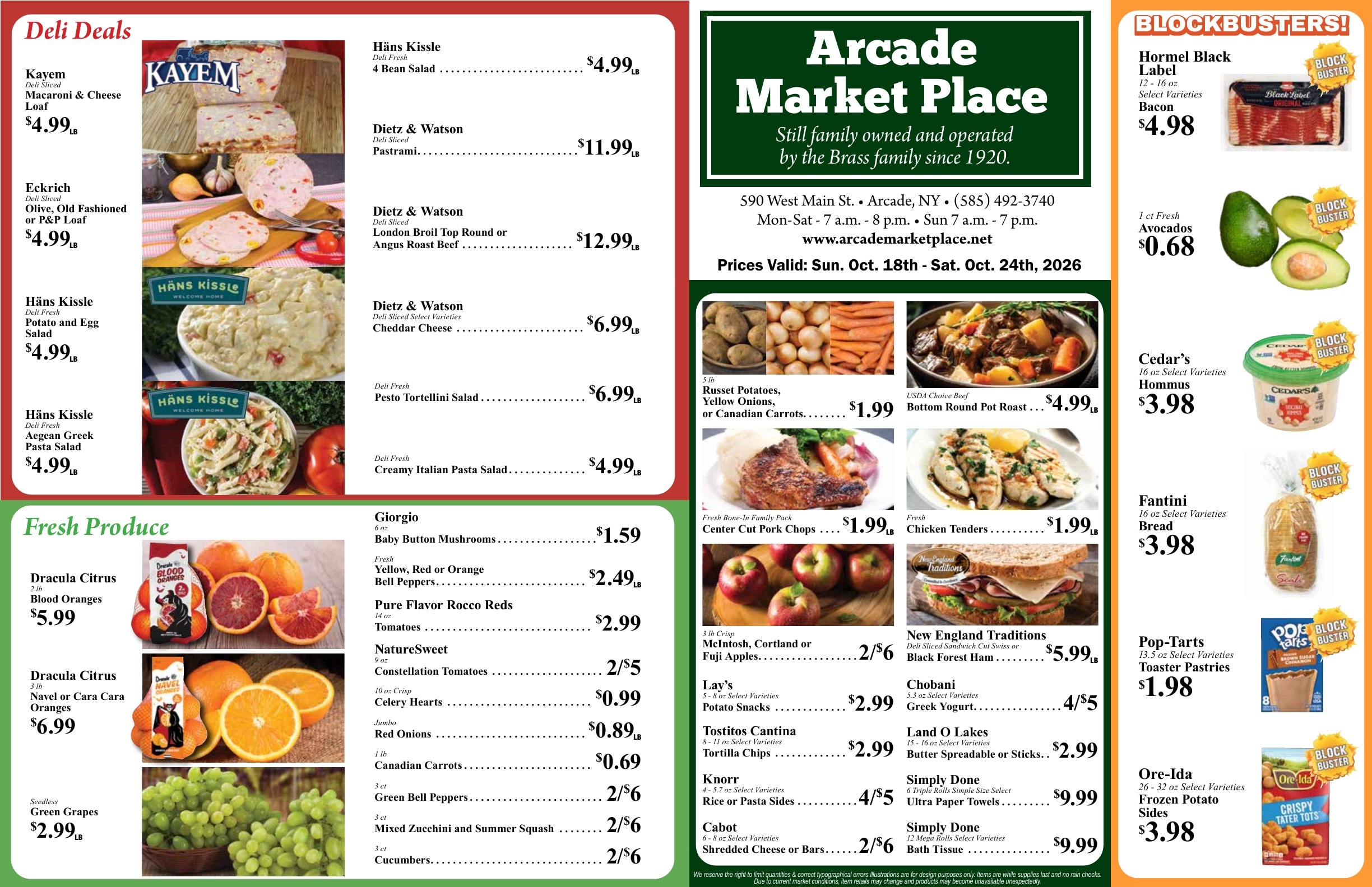 Arcade Market Place Weekly Ad October 18 - 24, 2026