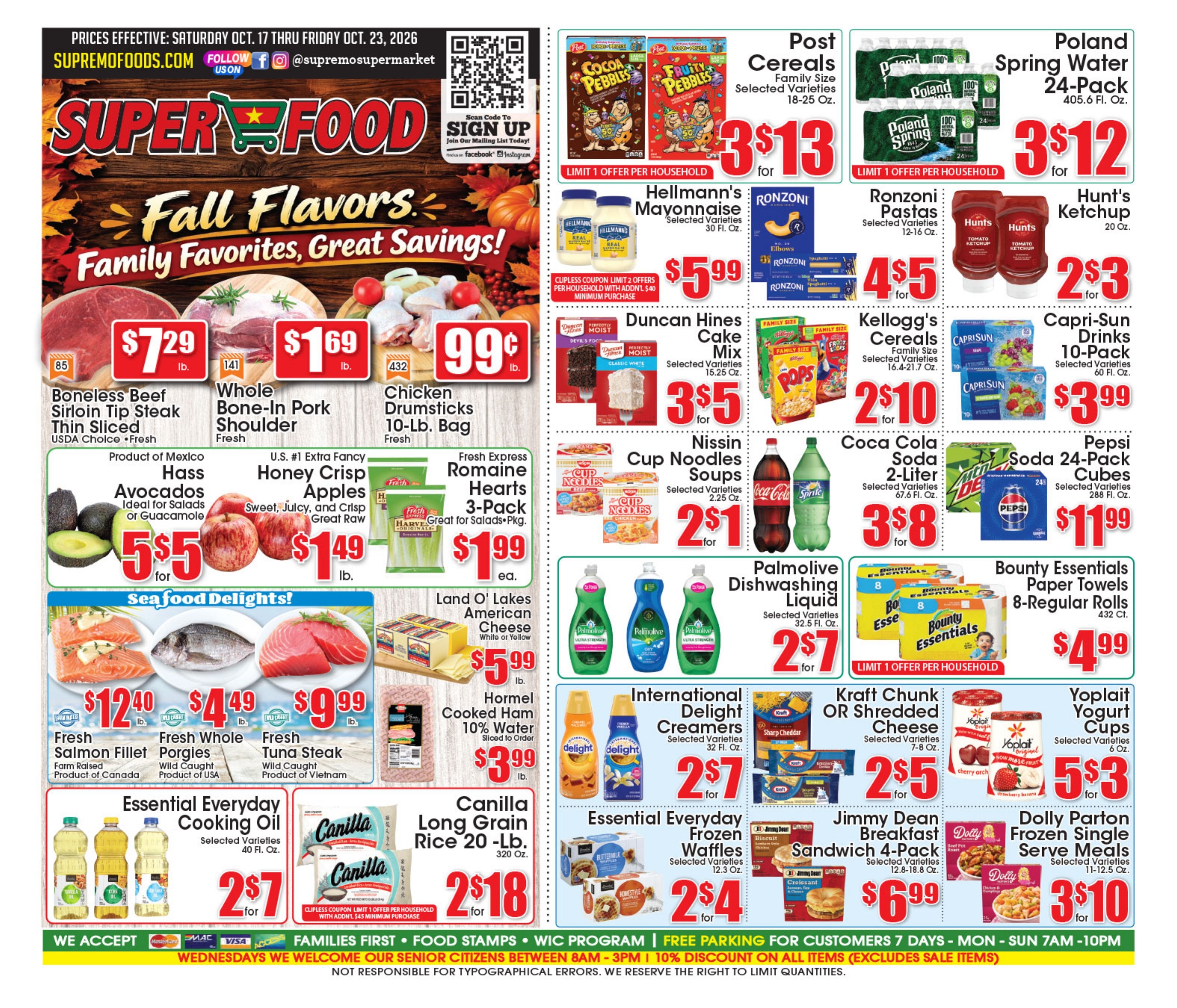 Supremo Food Markets (Trenton, NJ) Weekly Ad October 17 - 23, 2026