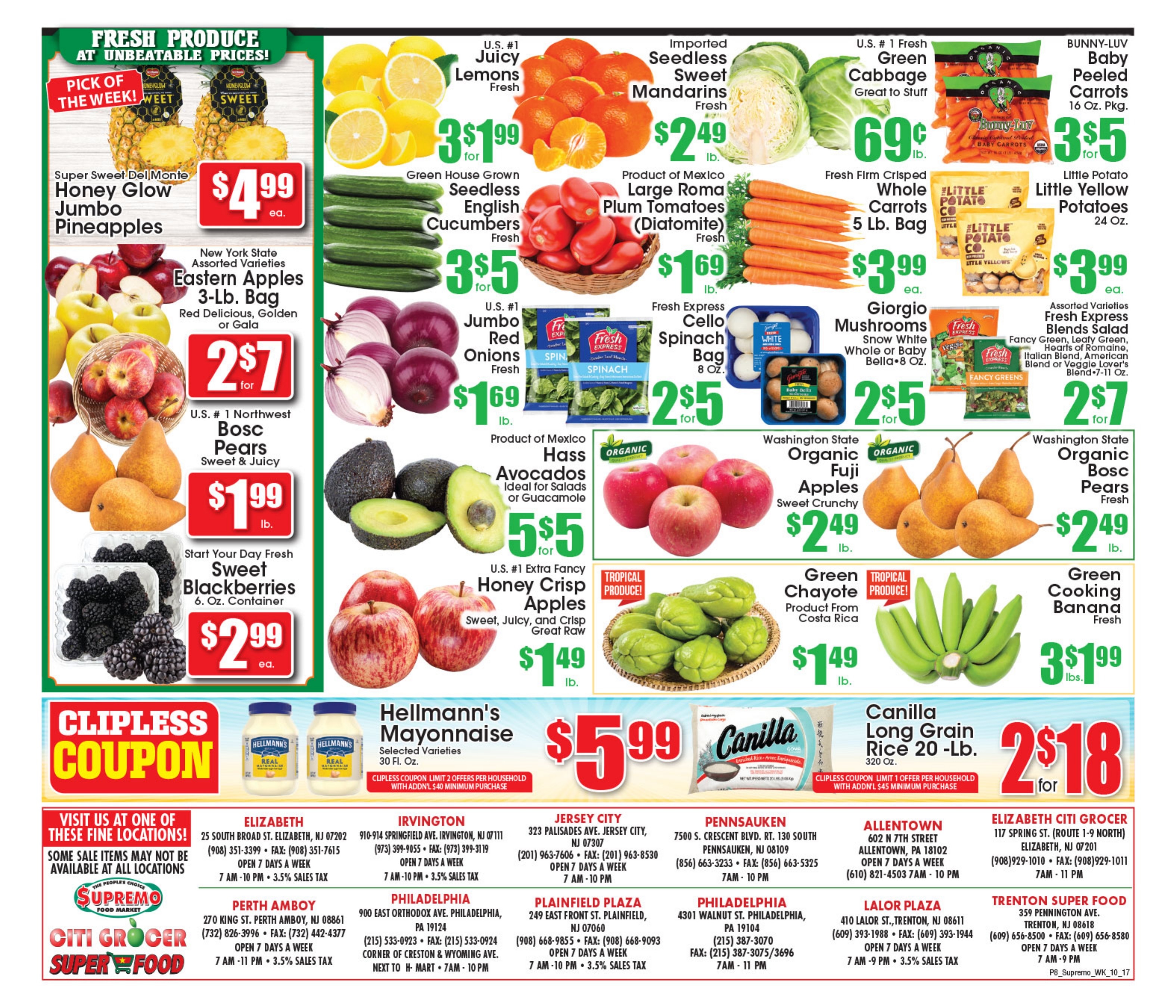 Supremo Food Markets Weekly Ad October 17 - 23, 2026