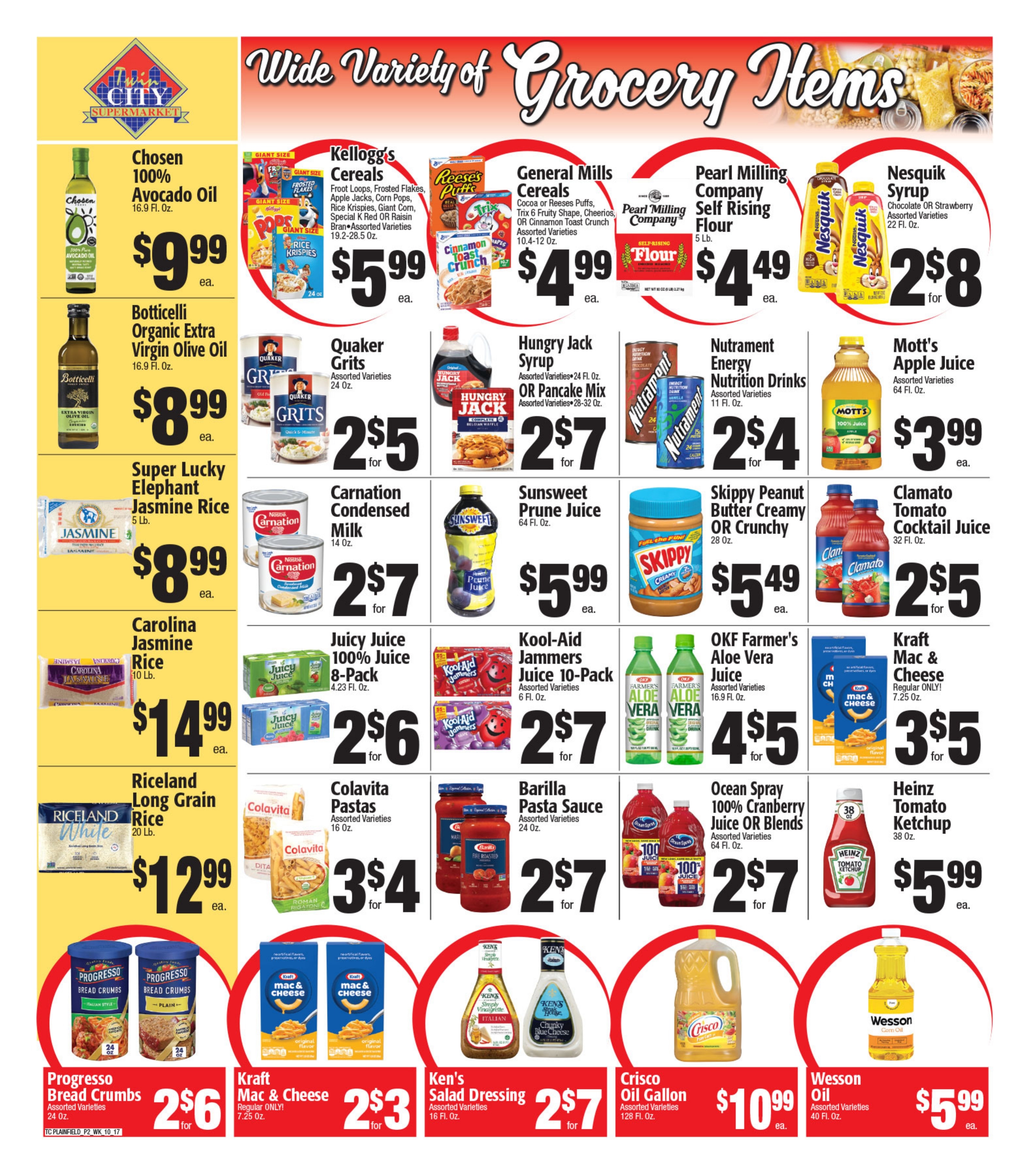 Twin City Supermarket (600 Park Avenue, Plainfield, NJ) Weekly Ad October 17 - 23, 2026