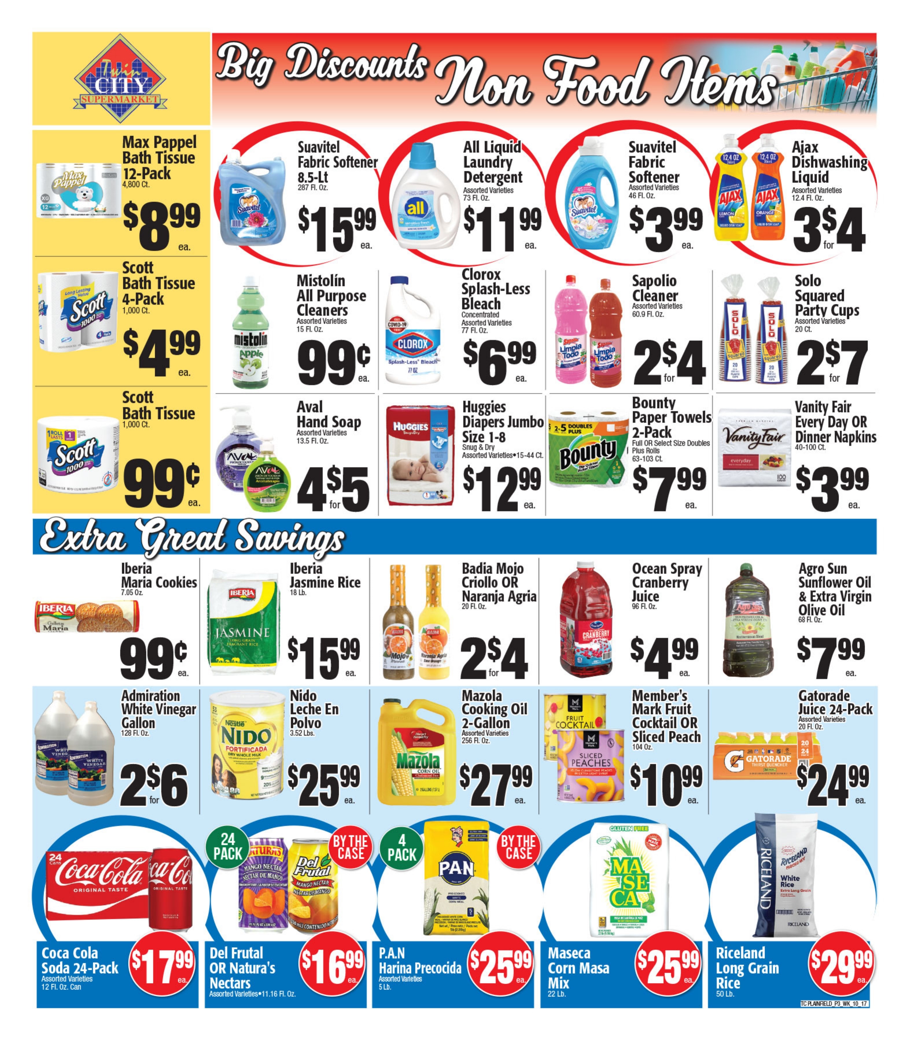 Twin City Supermarket (600 Park Avenue, Plainfield, NJ) Weekly Ad October 17 - 23, 2026