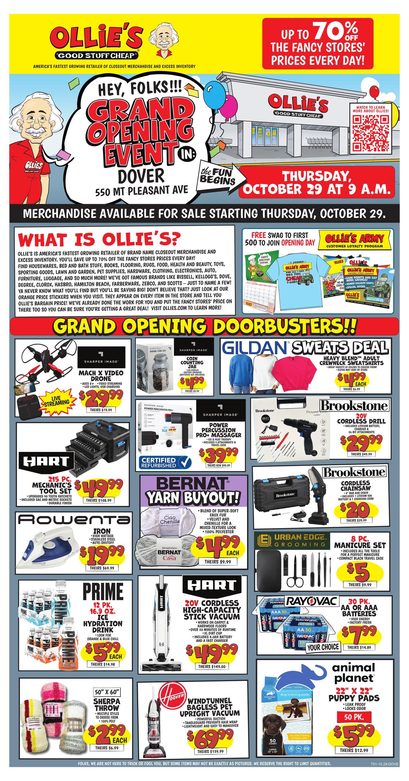 Ollie's Bargain Outlet Weekly Ad October 29 - November 17, 2026