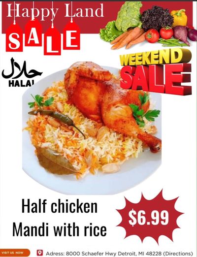 Happy Land Market (8000 Schaefer Highway, Detroit, MI) Weekly Ad October 17 - 17, 2026
