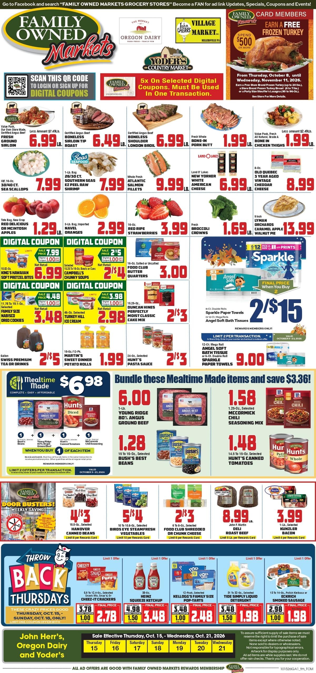 Family Owned Markets Weekly Ad October 15 - 21, 2026