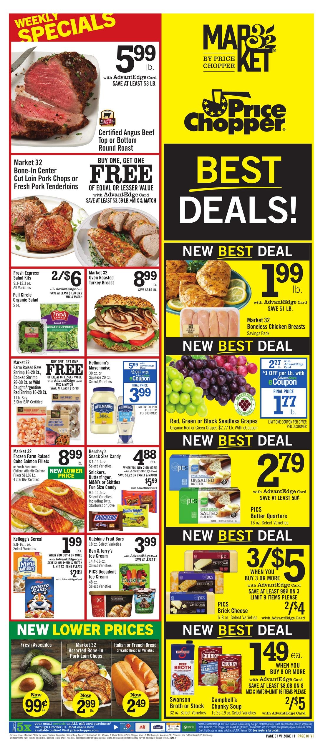 Price Chopper (Athol Area, MA) Weekly Ad October 18 - 24, 2026