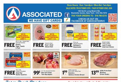 Associated Supermarkets (Carle Place Area, NY) Weekly Ad October 16 - 22, 2026