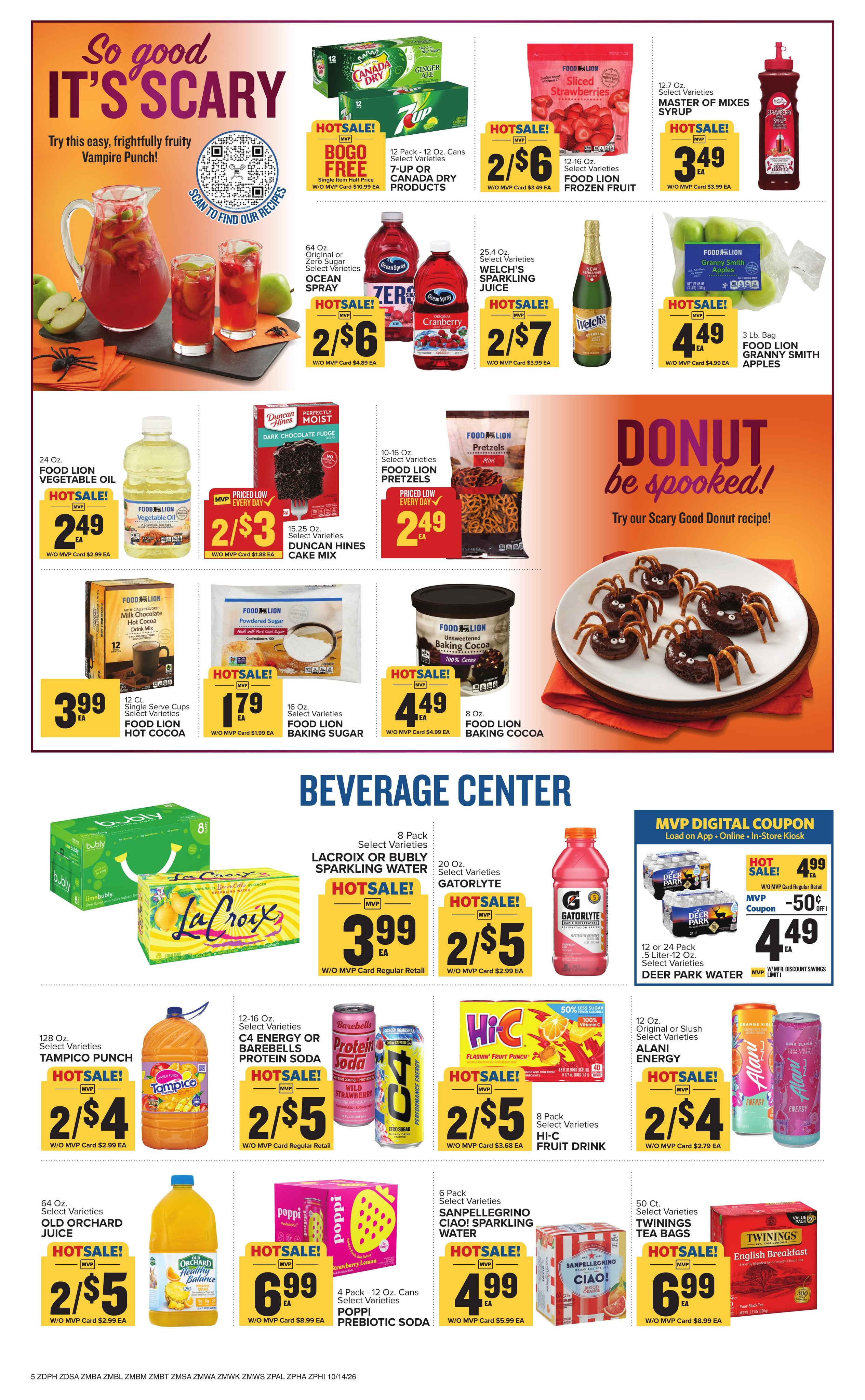 Food Lion (Camp Hill Area, PA) Weekly Ad October 14 - 20, 2026