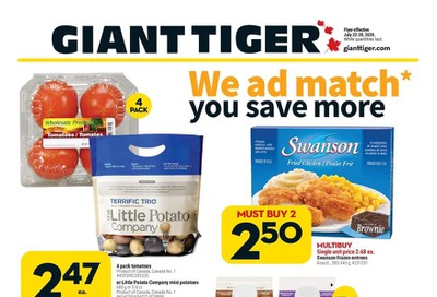 Giant Tiger (West) Flyer July 22 to 28