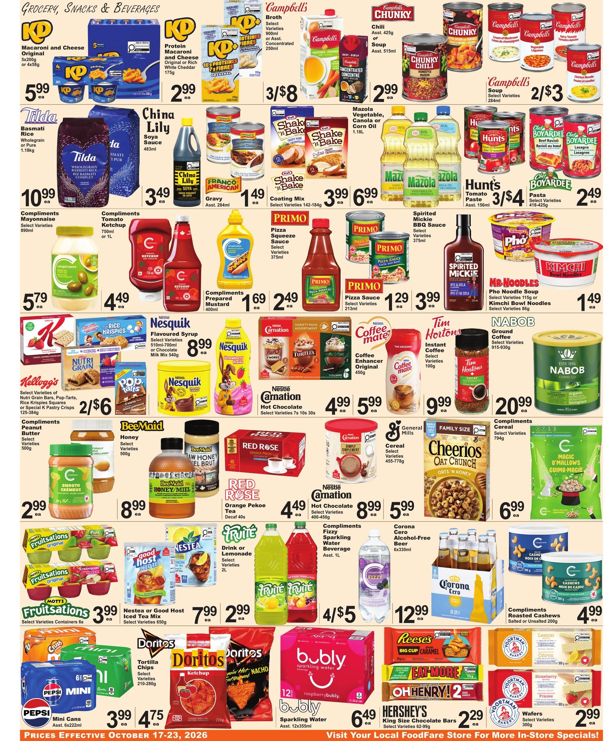 Food Fare Flyer October 17 to 23