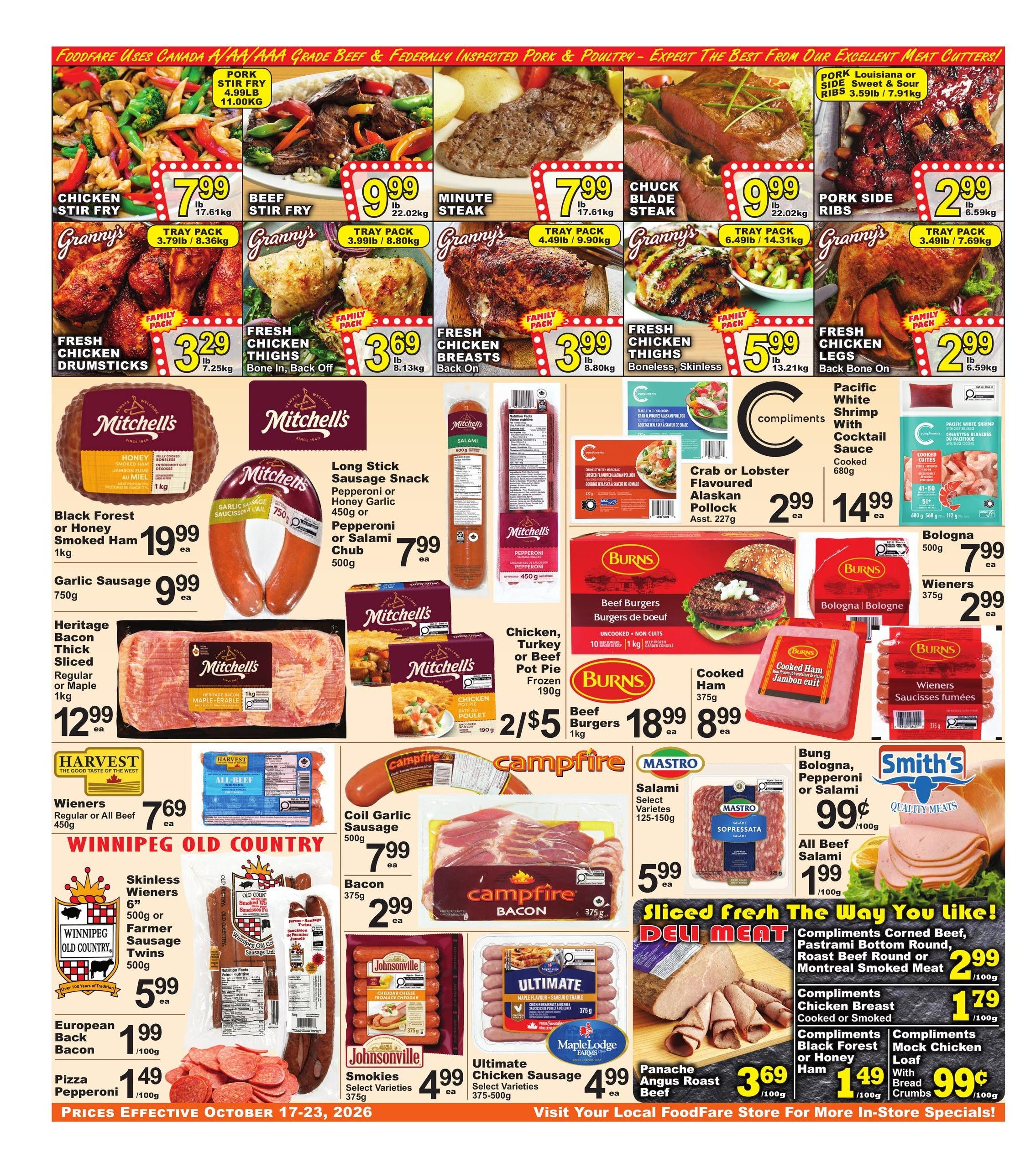 Food Fare Flyer October 17 to 23
