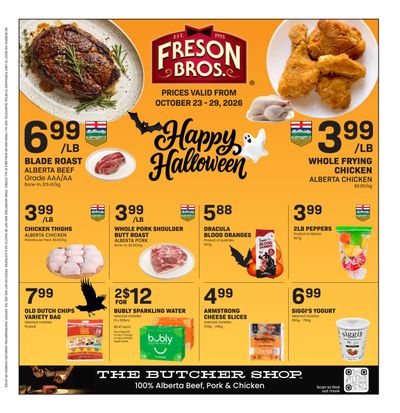 Freson Bros. Flyer October 23 to 29