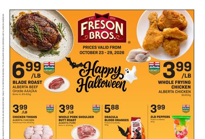 Freson Bros. Flyer October 23 to 29