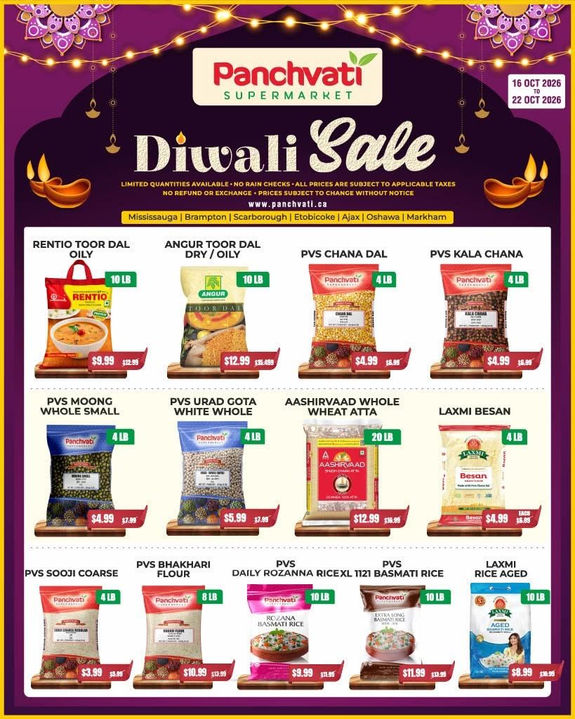 Panchvati Supermarket Flyer October 16 to 22