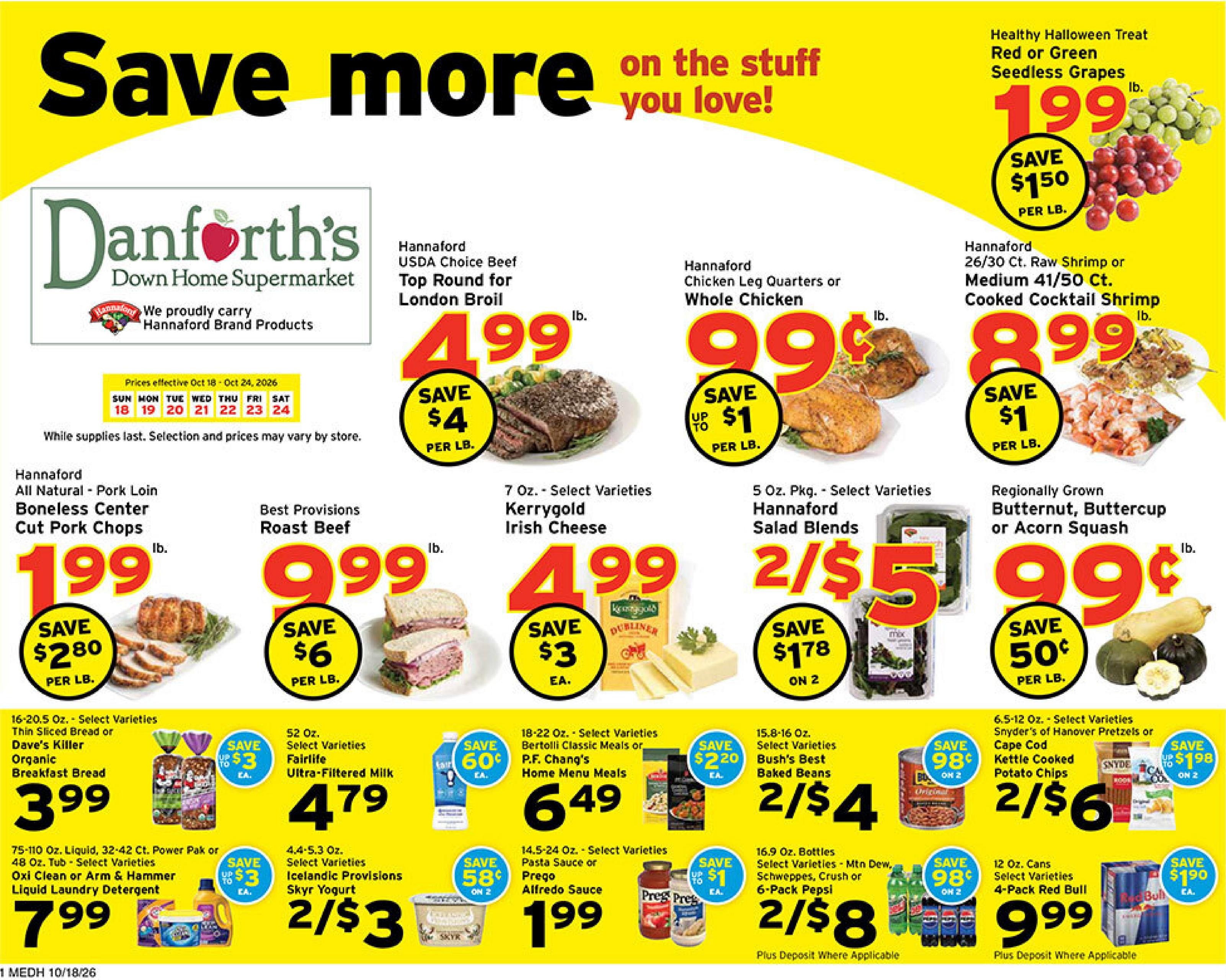 Danforth's Supermarket Weekly Ad October 18 - 24, 2026