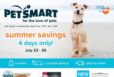 PetSmart Treats Membership Flyer July 23 to 26