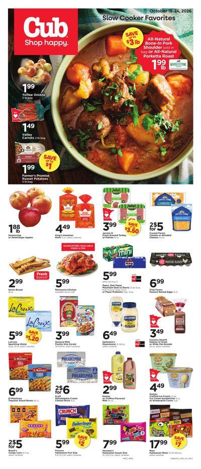 Cub Foods (Alexandria Area, MN) Weekly Savings Weekly Ad October 18 - 24, 2026