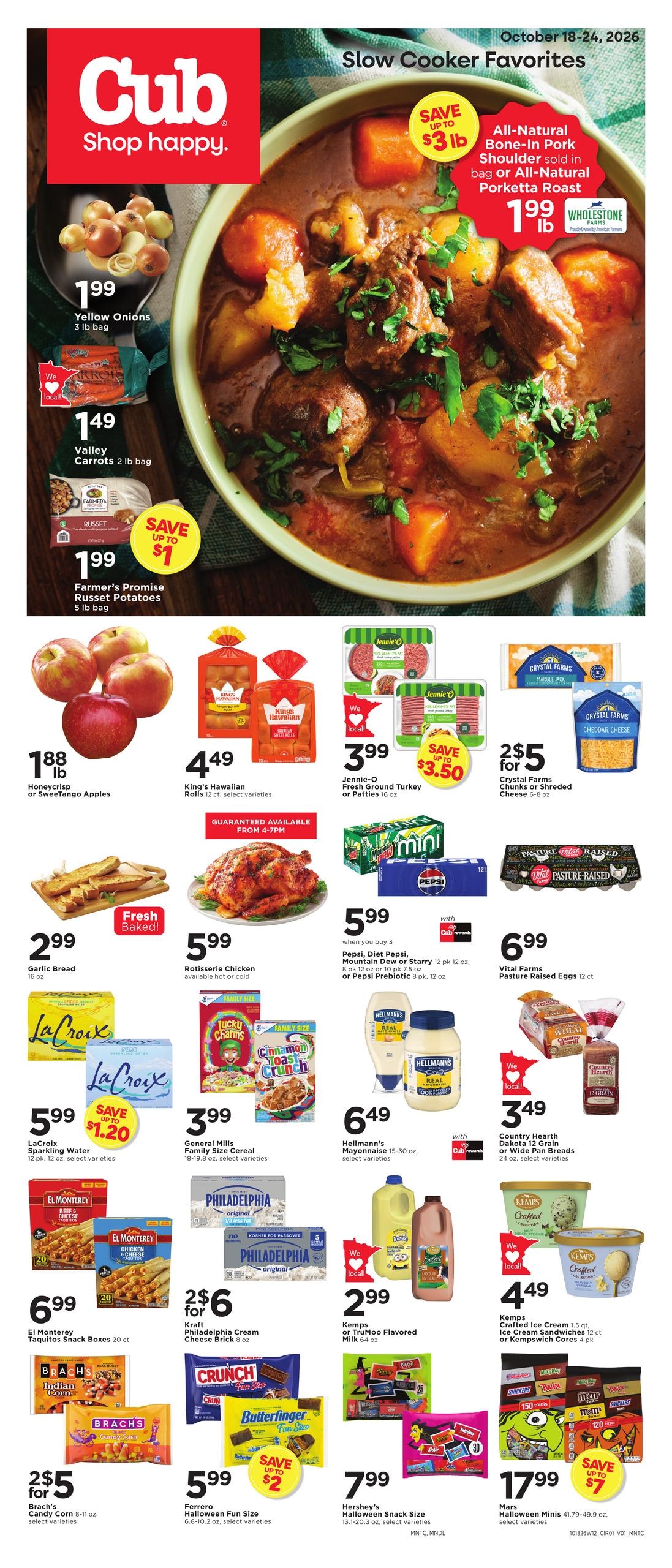 Cub Foods (Alexandria Area, MN) Weekly Savings Weekly Ad October 18 - 24, 2026