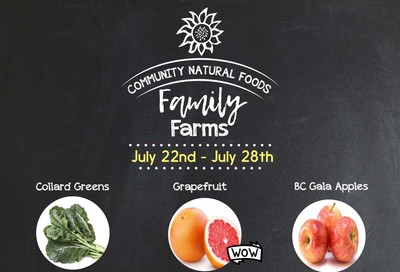 Community Natural Foods Flyer July 22 to 28