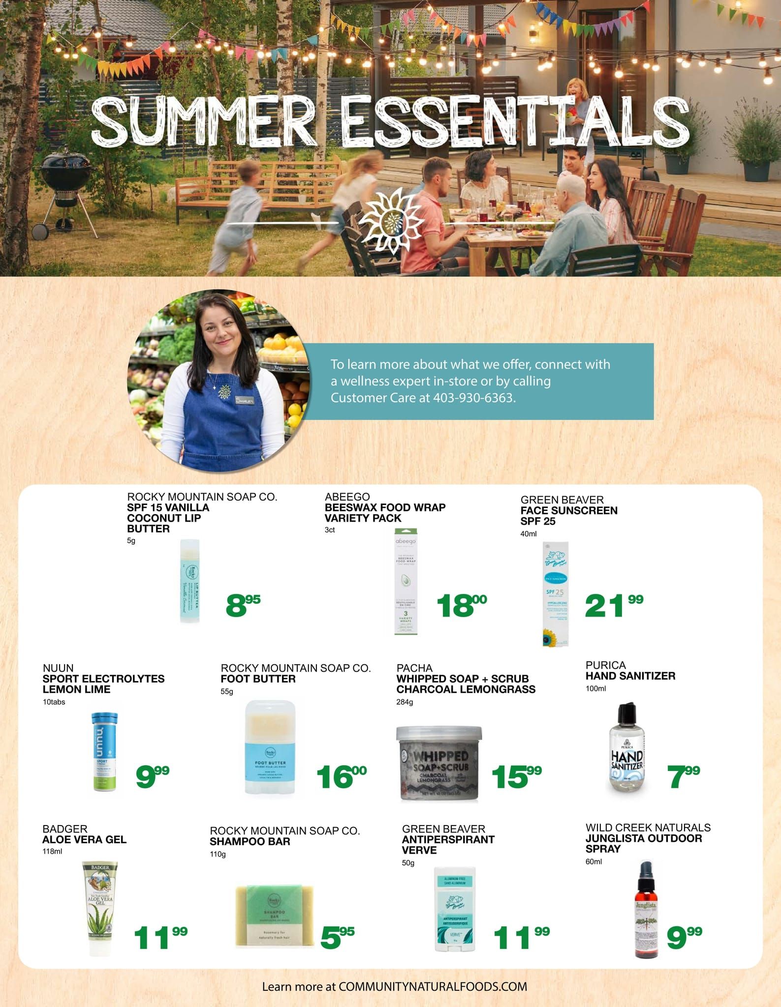 Community Natural Foods Flyer July 22 to 28