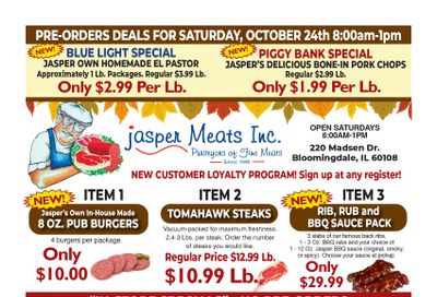 Jasper Meats Weekly Ad October 24 - 24, 2026