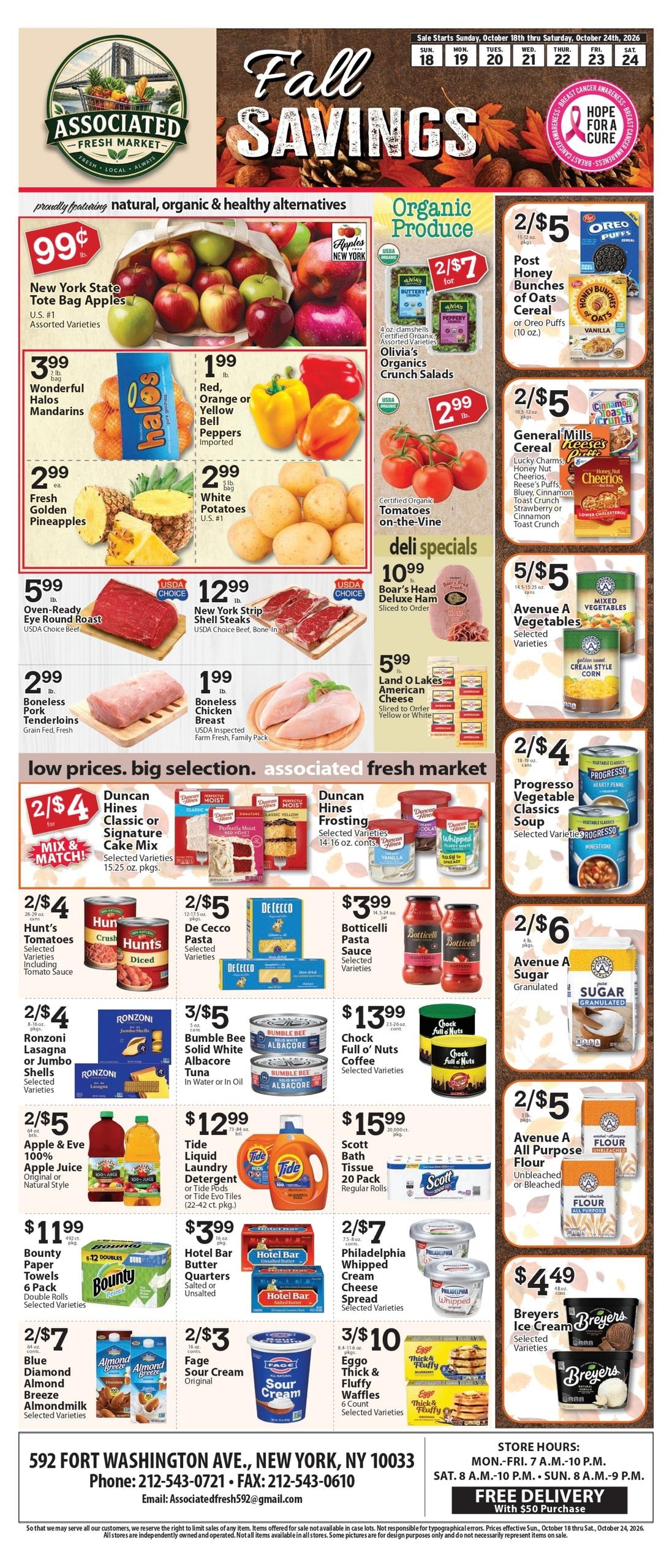 Associated Supermarkets Weekly Ad October 18 - 24, 2026
