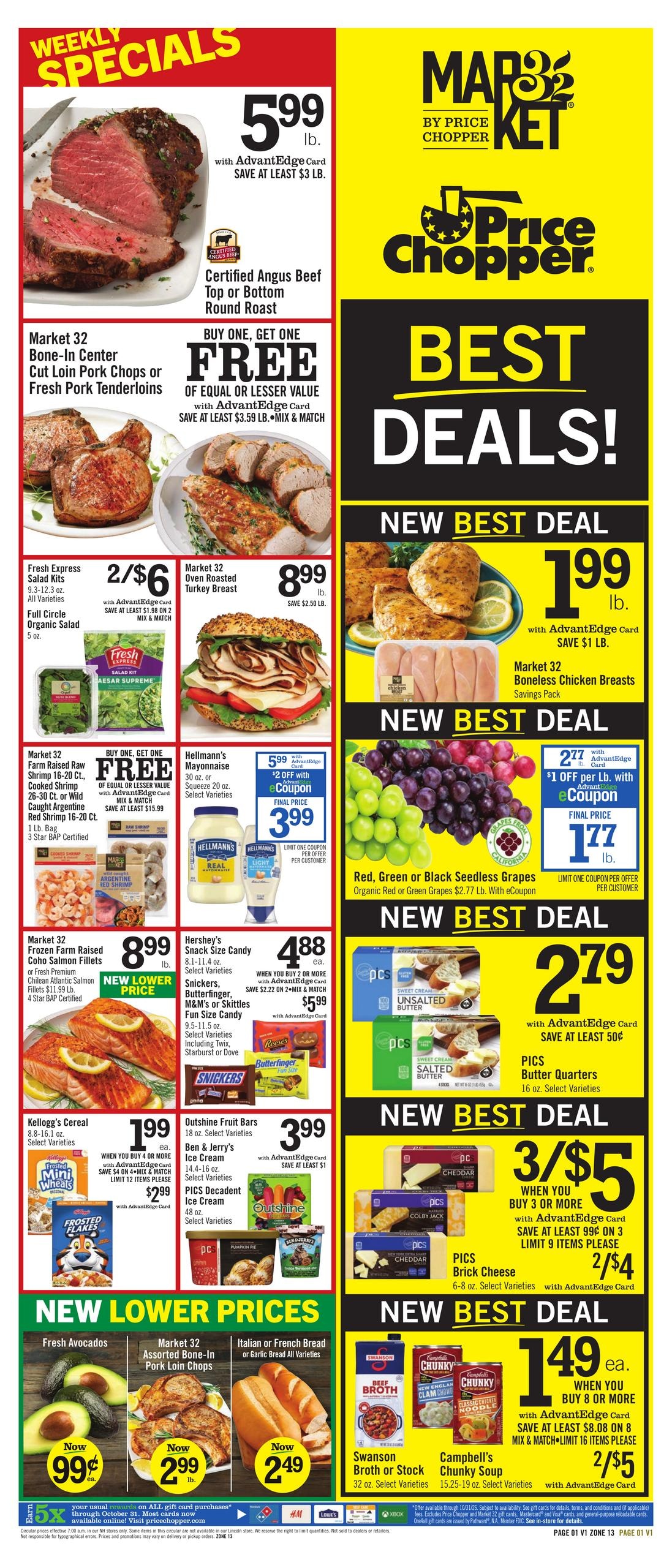 Price Chopper (Franconia Area, NH) Weekly Ad October 18 - 24, 2026