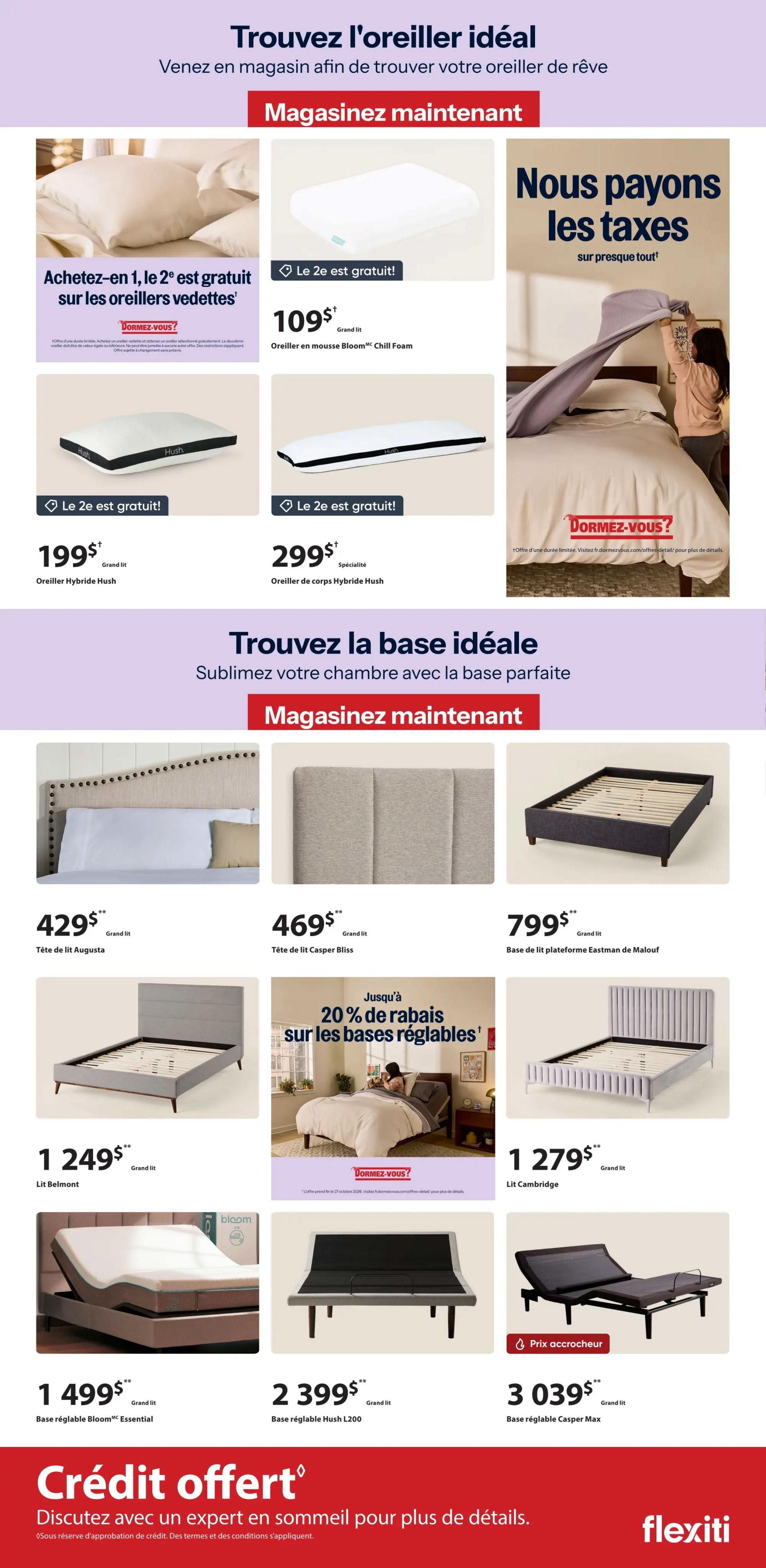 Dormez-vous Flyer October 21 to 27