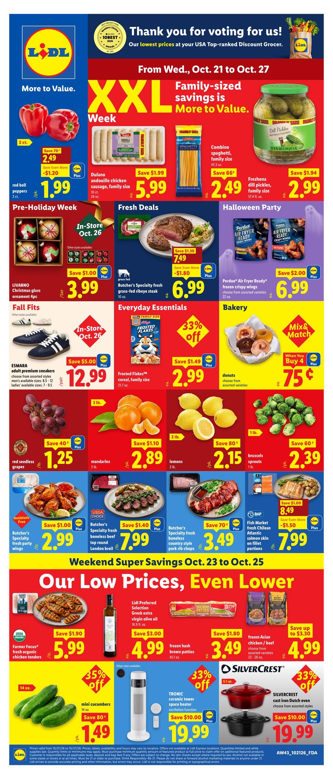 Lidl (Dover Area, DE) Weekly Ad October 21 - 27, 2026